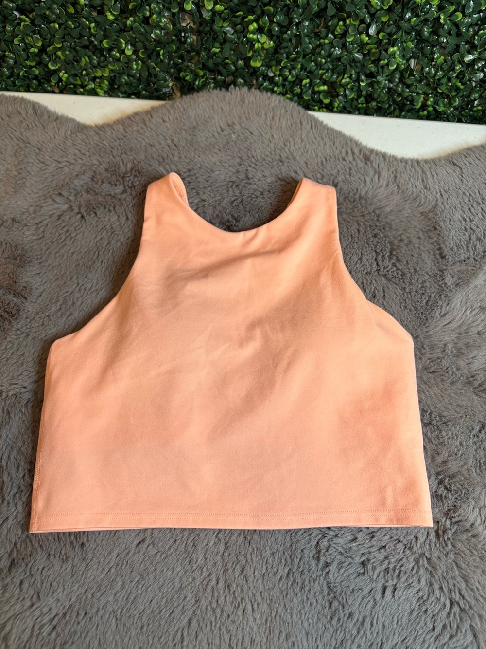 Athleta Peach High-Neck Crop Tank Top Size XS